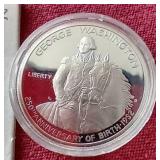 (2) 1982 Washington Commemorative Silver Half Dollars - Uncirculated & Proof