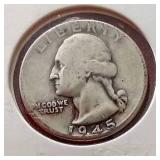 (6) 90% Silver Washington Quarters