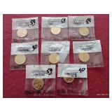 (8) Presidential Dollars in Packets