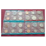 1969 Uncirculated Coins - (3) Philadelphia & (1) Denver