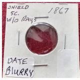 1867(?) Shield Nickel