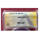 1902-O Morgan Dollar - ANACS MS62