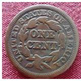 1844 Braided Hair Large Cent