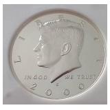 2000-S Silver Kennedy Half Dollar - NGC PF69 Ultra Cameo