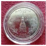 Complete State Quarter Collection in Locking Box