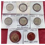 (8) Susan B Anthony Dollars