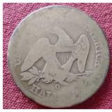 1854-O Arrows at Date Liberty Seated Half Dollar