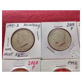 (10) Kennedy Half Dollars - Mostly Uncirculated