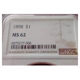 1898 Morgan Dollar - NGC MS62