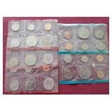 (5) 1972 Uncirculated Coin Packets