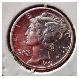 (2) Uncirculated 1943 Mercury Dimes