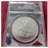2021 American 1 oz Silver Eagle - ANACS MS70