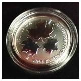 Awesome 2016 Canada Silver Maple Leaf Fractional Set (5) Coins With Box & COA