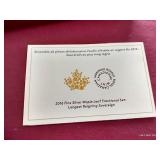 Awesome 2016 Canada Silver Maple Leaf Fractional Set (5) Coins With Box & COA