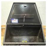 Northern Tool + Equipment Trailer Tongue Box, 34in. x 19in. x 18in. x 16in., Aluminum, Gloss Black, Paddle Latch Msrp $339.99