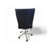 black vinyl/ leatherette high-back office chair