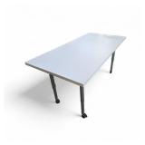 Manually Adjustable Table w/ Rear Wheels 60x31x29