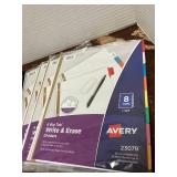 Sheet Protectors and Binder Dividers