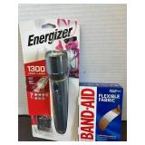 1300 Lumens Flashlight and Band-Aids