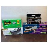 Scotch Tape and Dispenser, Swingline Stapler and Staples