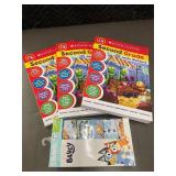 Scholastic Second Grade Jumbo Workbook 3-Pack & Bluey 6 Briefs 2T-3T