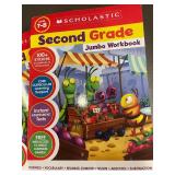Scholastic Second Grade Jumbo Workbook 3-Pack & Bluey 6 Briefs 2T-3T