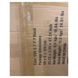 Xing Lang Shopping Cart on Wheels with Liner - Black - 59 x 8 x 120 cm