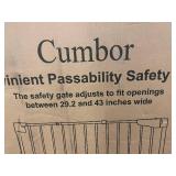 Cumbor Safety Gate 29.2-43 Inches Walk-Thru Auto-Close