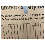 Cumbor Safety Gate 29.7-40.6 in Pressure Mount Walk-Thru Auto-Close (Stair & Door)
