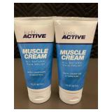 Küribl ACTIVE Muscle Cream - 3 oz All Natural Pain Relief with Camphor & Menthol - 2-Pack
