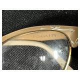 Vintage Glass Bowls, Baldwin Brass Candle Holders, and VTG Eyeglasses with Ray Ban Case