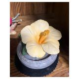 Set of 3 Italy Porcelain Floral Figurines - 2 with Napoleon Tags