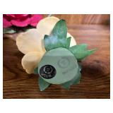 Set of 3 Italy Porcelain Floral Figurines - 2 with Napoleon Tags