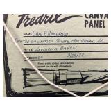 VTG Louisiana Bayou Oil Painting by Chas R. Handford, Framed 12.5x14.5 Inch