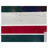 Alexander Chen Signed Eiffel Tower Lithograph Framed Art 26x33.5 Inches W/ COA & APPRAISAL