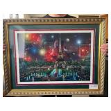 Alexander Chen Signed Eiffel Tower Lithograph Framed Art 26x33.5 Inches W/ COA & APPRAISAL