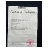 Alexander Chen Signed Eiffel Tower Lithograph Framed Art 26x33.5 Inches W/ COA & APPRAISAL