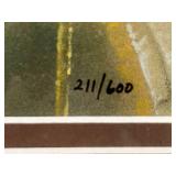 Signed & Numbered Limited Edition Framed Wolf Artwork 211/600