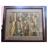 Signed & Numbered Limited Edition Framed Wolf Artwork 211/600