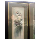 Pair of Annette Hartzell Limited Edition Puffin Art Prints, Signed and Numbered