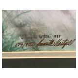 Pair of Annette Hartzell Limited Edition Puffin Art Prints, Signed and Numbered