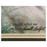 Pair of Annette Hartzell Limited Edition Puffin Art Prints, Signed and Numbered