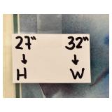 Vernon Framed Floral Artwork 27x32 Inches