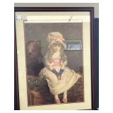 Framed Print of the Painting "Cherry Ripe" by Sir John Everett Millais - Popular Ad for Pear