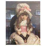 Framed Print of the Painting "Cherry Ripe" by Sir John Everett Millais - Popular Ad for Pear