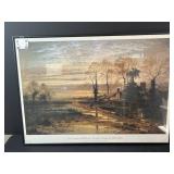 Framed Print Benjamin Williams Leader February Fill Dyke 20x27.5 in