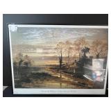 Framed Print Benjamin Williams Leader February Fill Dyke 20x27.5 in