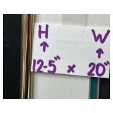 Annette Hartzell 1984 Puffin Framed Artwork 12.5x20