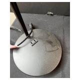 Framed Lily Pad Artwork, Modern Table Lamp, and Set of 8 LED Candles with Remote (untested)