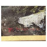 VTG Framed Vintage Oil Painting of Mountain Landscape Signed